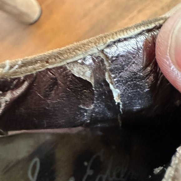 Sam Edelman Simone Booties Brown Suede Elastic Ankle Boots Women's 7.5 M - Picture 9 of 12